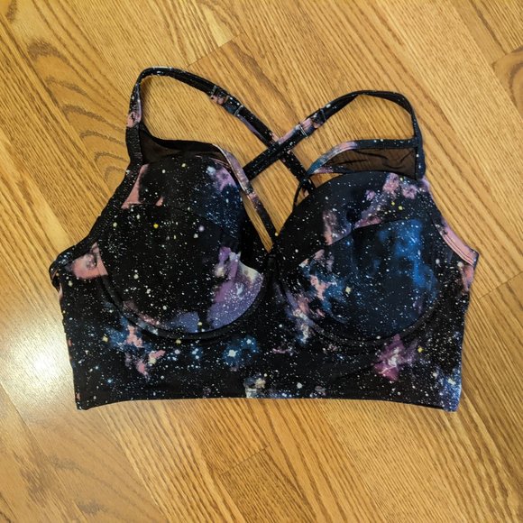 Galaxy Patterned Bikini Top